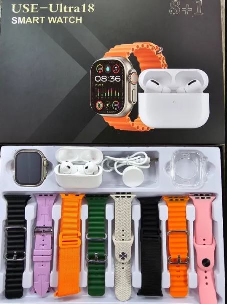 USE -Ultra18 Smart Watch - Eight Plus One (8+1) - Men and Women Wear - New Arrival - Smart Watch -