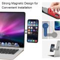 MagSafe Phone Holder Adjustable Laptop Monitor Side Mount for iPhone 14 13 12 Series Android Phone Slim Portable Foldable Computer Expansion Bracket. 