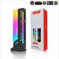 Coolmoon 5V 3Pin ARGB VGA Bracket Vertical GPU Support 12pcs LED RGB Graphics PC Stand GPU Holder - Black. 