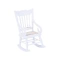 1:12 6pcs Mini Wooden White Bedroom niture Set for Dollhouse.