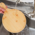 Wooden Pizza Plate Pizza Serving Tray- 6 inches. 