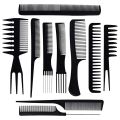 10 Piece Professional Black Hair Styling Comb Set. 