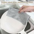 10 pcs Wire Cloth for Dish Washing Kitchen Cleaning Cloth Non-stick Oil Dish Clean Towel Washing Rags Household Cleaning Accessories Dish Clean Wire Clothes. 