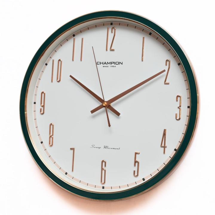 Champion Non Ticking Round Office Wall Clock White dial