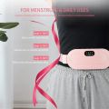 Portable Cordless Heating Pad, Electric Waist Belt Device, Fast Heating Pad with 3 Heat Levels and 3 Massage Modes, Back or Belly Heating Pad for Women, Menstrual Heating Pad, Heating Had for Period Cramps, Period Pain Relief Device with 3 Heat Levels. 