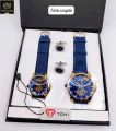 TOMI COUPLE WATCH GOOD LOOKING DILE GOOD QUALITY LATHER STRAP WITH CAFLING. 