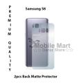 2Pcs Samsung Galaxy S8 Back Matte Protector Soft Skin Sheet Soft Film Protection For Samsung Galaxy S8. 