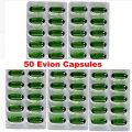 Evion Vitamin E 50  Capsules Skin Care Products  Nourishing and Strengthening Hair Supports Healthy Growth Reduces Hair Loss Enhances Shine Suitable for All Hair Types Essential Nutrient for Damaged Hair Premium Quality Supplement for Women and Men. 