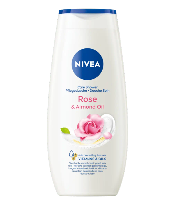 Rose & Almond Oil Care Shower Gel – Moisturizing Body Wash with Natural Oils for Soft & Smooth Skin – 250ml (Imported)