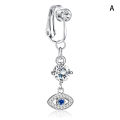 1Pc Fake Belly Button Ring Fake Clip On Belly Piercing Non Piercing Navel Ring Queena. 