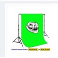 5 x 3ft Dark Green Screen Chroma Key Studio Backdrop Video Photo Background Removing Sheet. 
