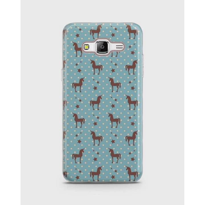 Samsung Galaxy J500 J5 2015 Soft Cover  In Einhorn Muster Design -1Cover62