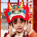 Chinese Dragon Hat New Year Party Cute DIY Craft dimensional Dragon Head Hat. 
