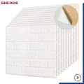 3D Brick Wall Stickers Self Adhesive Wallpaper Sheets 3mm  Peel and Stick Wall Brick Room Panels PE Foam High Quality Bricks Wallpaper. 