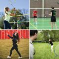Dm Badminton Rackets Outdoor Sports Tennis Soft Feeling Hand Grip Carbon Fibre Japanese Racket Pair With Speed Shuttle For Men,Women,Boys&Girls-Multicolours. 