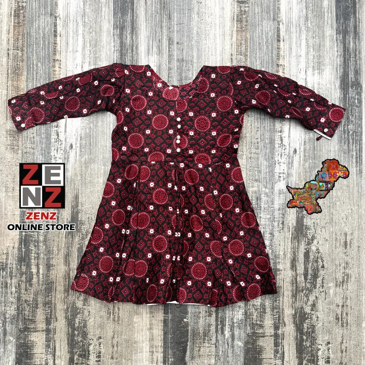 Sindhi%20Ajrak%20Traditional%20Dress%20Stitched%20Shirt%20Frock%20&%20Trouser%20crafted%20with%20Embroidery%20&%20Sequins%20for%20Girls%20by%20ZENZ%20Pakistani%20Traditional%20Wear%20Dress%20-%20Image%204