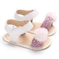 Kidlove 1 Pair Baby  Shoes Artificial Pu Breathable Soft Sole Non-slip Sequins Decoration Princess Style Toddler Sandals For Summer color. 