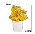 ( Set of 4)  Jini Cute Mini artificial flower Home Decoration Office Multicolor Randomly Colors. 