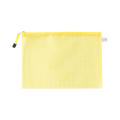 Zipper closure Zip file folders  A4 size Mesh material Mesh zipper pouch Waterproof Pencil eraser case Document bag for School students Office workers Cosmetics storage Travel organization Stationery. 