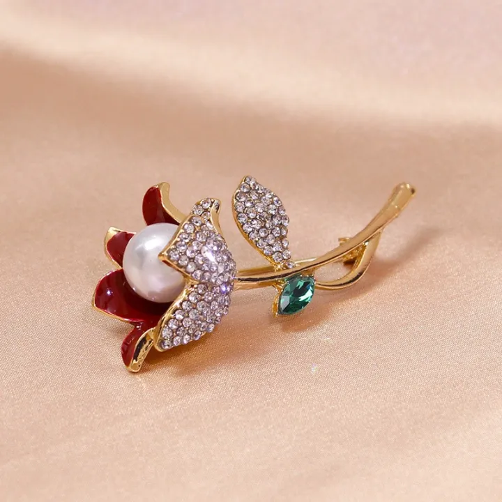 %E3%80%90HOT%E3%80%91%20Vintage%20Brooches%20For%20Women%20Elegant%20Fashion%20Luxury%20Jewelry%20Botanical%20Flower%20Enamel%20Scarf%20Buckle%20Pearl%20Pin%20Temperament%20Accessories%20-%20Image%203