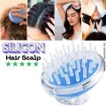 Scalp Hair Care Scrubber Shampoo Massager Brush with Soft Silicone Bristles Straight Curly Wet Dry Hair Scrubber Hair Washing Brush Scalp Exfoliator For Dandruff Removal. 