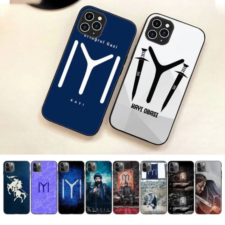 Resurrection Ertugrul Kayi Flag Phone Case For Iphone 7 8 Plus X Xr Xs 11 12 13 Se2020 Mini Mobile Iphones 14 Pro Max Case