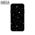 【 Miga Plaza 】 Black Painted Phone Case For Oppo A7 CPH1901 6.2 inch Simple Fashion Painted Protection Soft TPU Full Back Cover. 