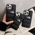 NEW THE NORTH FACE Down jacket phone Case for IPhone 13 12 11 pro max 7 8Plus XR X XS Anti falling mobile phone case Couple Soft case. 