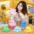 Reversible Octopus (Random Colored) Stuffed Plush Toy Stress Relief Pillow Toys for Kids and Adults Rainbow Designs Cactus Cat Stuff Plush Toy Birthday Gift. 