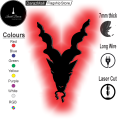 InsideDecors (ID) ISI 3D Markhor Logo LED Wall LED  Lamp/silhouette – Pak Army Pride Wall Decor, Gaming Room WALL LED Light, Pakistani National Symbol – Patriotic Night Light for Home & Office. 