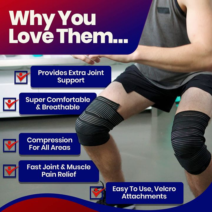 Elasticated%20Straps%20for%20Gym%20Workout%20Fitness%20Squats%20Powerlifting,%20Compression%20Support,%20Men%20&%20Women%20WOD%20Training,%20Squatting%20Leg%20Press%20Bodybuilding,%201%20Pair%20Weightlifting%20Knee%20Wraps%20-%20Image%202