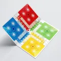 Wooden Ludo Board Game Set  24x24 Inch & PET Jar. 