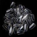 100pcs Coffin Shape Transparent Color Artificial Nails Fake Nails False Nails kit Acrylic Nails Coffin Artificial Nail Transparent With 1 Nail Glue Sheet Nails Sticker. 