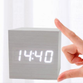 Wooden LED  Digital Alarm Clock. 