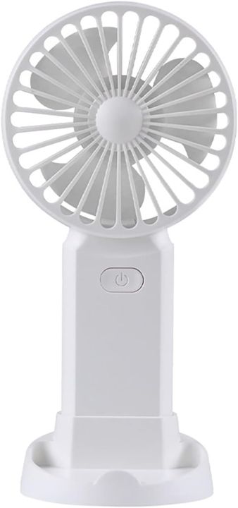 L8 Mini Fan Three-Speeds Strong Wind with Base Electric Portable Handheld Fan for Office Handheld Fan