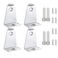 Metal Hold Down Brackets and Pins, Blind Brackets Blind Holder Replacements for Horizontal Blind Shades Window. 