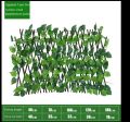 Extension Type Plant Fence Artificial Garden Plant Fence Garden UV Protected Privacy Screen Used For Decoration. 