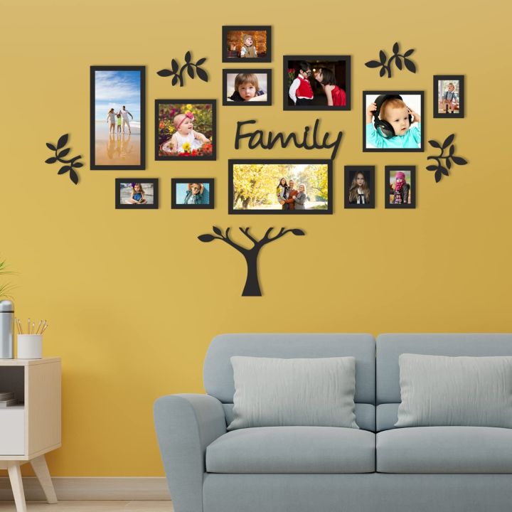 New Family Tree Photo Frame 3D Wooden Wall Décor 3mm Thickness Wooden ...