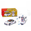 Deform Robot Car Toy for Kids – 2 in 1 Transforming Car to Robot with Lights & Sound. 