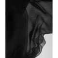 Inayat Arts Crinkle Chiffon Plain in Black | mainly used for dupattas and kameez.. 