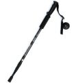 1 Piece Straight-Handle Telescopic Hiking Walking Stick Trekking Pole Alpenstock Anti-Shock Anti-Skid - Black. 