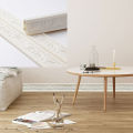 230Cm x 8Cm 3D Pattern Foam Sticker Self Adhesive Wall Trim Line Skirting Border Decor Baseboard Wallpaper Waterproof Embossed Waistline 1Roll. 