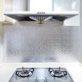 Self Adhesive Vinyl Film Aluminum Foil Stickers - Kitchen Waterproof Anti Greasy Countertop DIY Peel Stick Wallpaper Decal. 