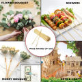 Multi Purpose Bamboo Stick, Skewer Home Fragrance, Flower Bouquet, Money Bouquet, Arts & Craft, Handicrafts, Science Project Construction, Grilling Food For Resturant, Home Dining, BBQ Skewers, Buffet Cupcake Fruit Party Dessert Salad Sticks Party. 