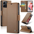 lthmy for Xiaomi Redmi Note 12 4G PU Leather Kickstand Wallet Magnetic Closure Flip Case Cover. 