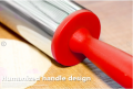 Steel Roti Maker Samosa Pati Maker Roller Rolling Pin With Plastic Handle Smooth Non-Stick Use Dough Roller For Various Kitchen Cooking And Baking Purposes. 