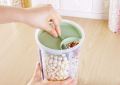1 Multi Purpose 3 In 1 Jar Moisture Proof Space Saving 3 portion jar With 3 Portion Compartment Air Tight Storage Capacity Food Storage Jar, Cereal Dispenser, Pulses Container 3 Partitions Dry Fruit Storage Spice Jar - Large. 