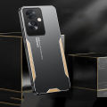 For OPPO Reno 11F Case Alunum Metal Matte Cover Soft Silicone Frame Camera Protection Cover for OPPO Reno11 F Back Cover Phone Cases. 