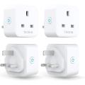 Smart Plug TECKIN WiFi Socket Plug Works with Amazon Alexa  Google Home Remote Voice Control Timing Function Wireless Smart Sockets No Hub Required 4 & 2 Pack. 