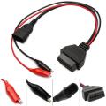 For Fiat 3 Pin Alfa Lancia to 16 Pin OBDII OBD2 obd-II Connector Adapter Auto Car Cable Obd for fiat 3pin Diagnostic Cable. 
